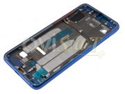 Carcasa frontal / chasis intermedio con marco azul para Xiaomi Mi 9 SE